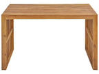 Table de salle à manger de jardin 70 cm x 120 cm en bois d'acacia marron