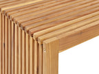 Table de salle à manger de jardin 70 cm x 120 cm en bois d'acacia marron