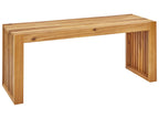 Panchina da giardino BELLANO 105 cm Legno d'acacia Marrone