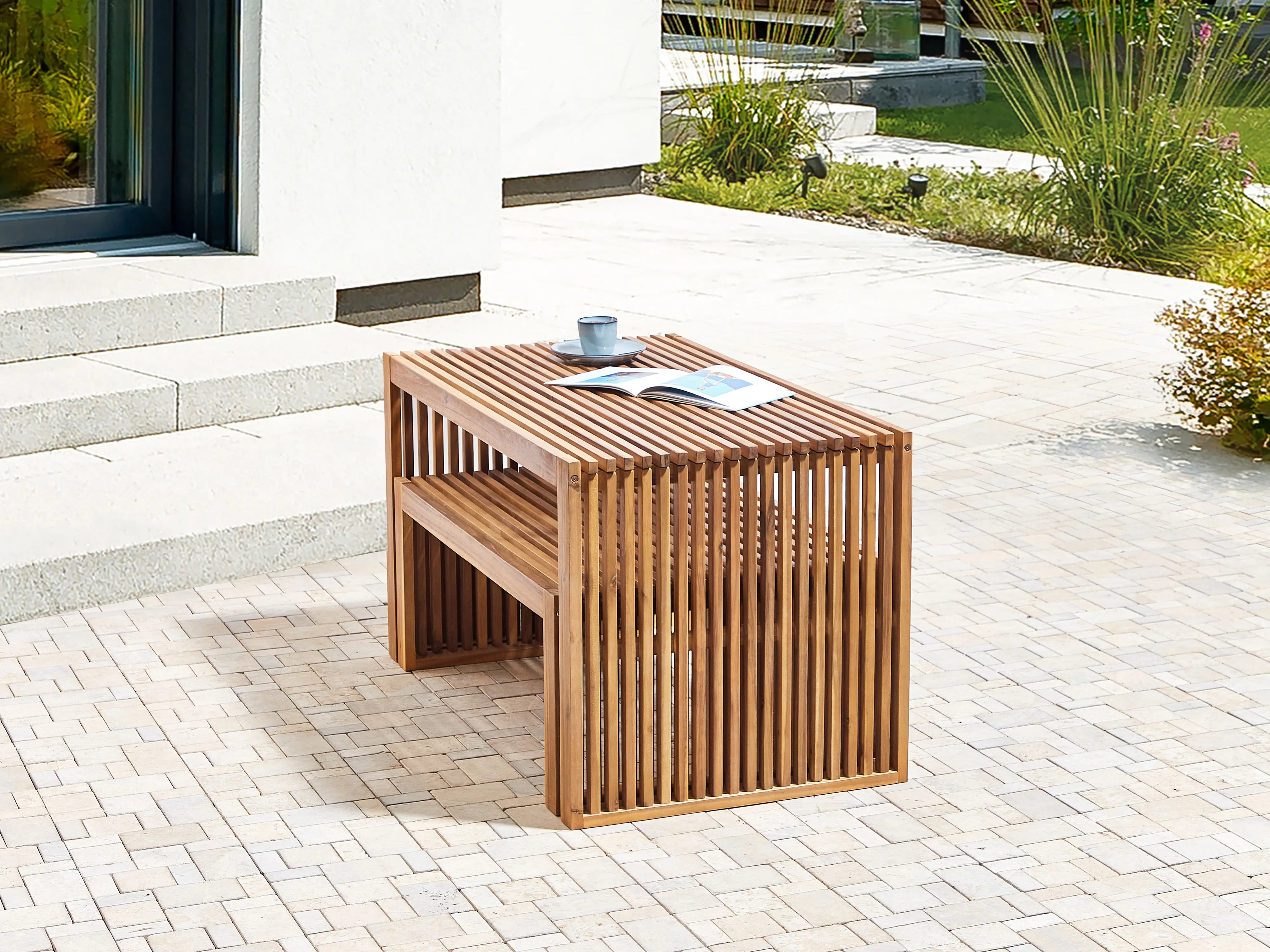 Banc de jardin 105 cm Bois d'acacia Marron