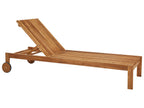 Lettino Prendisole  Legno d'acacia Marrone