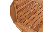 Table de salle à manger de jardin 120 cm 120 cm Bois d'acacia Marron