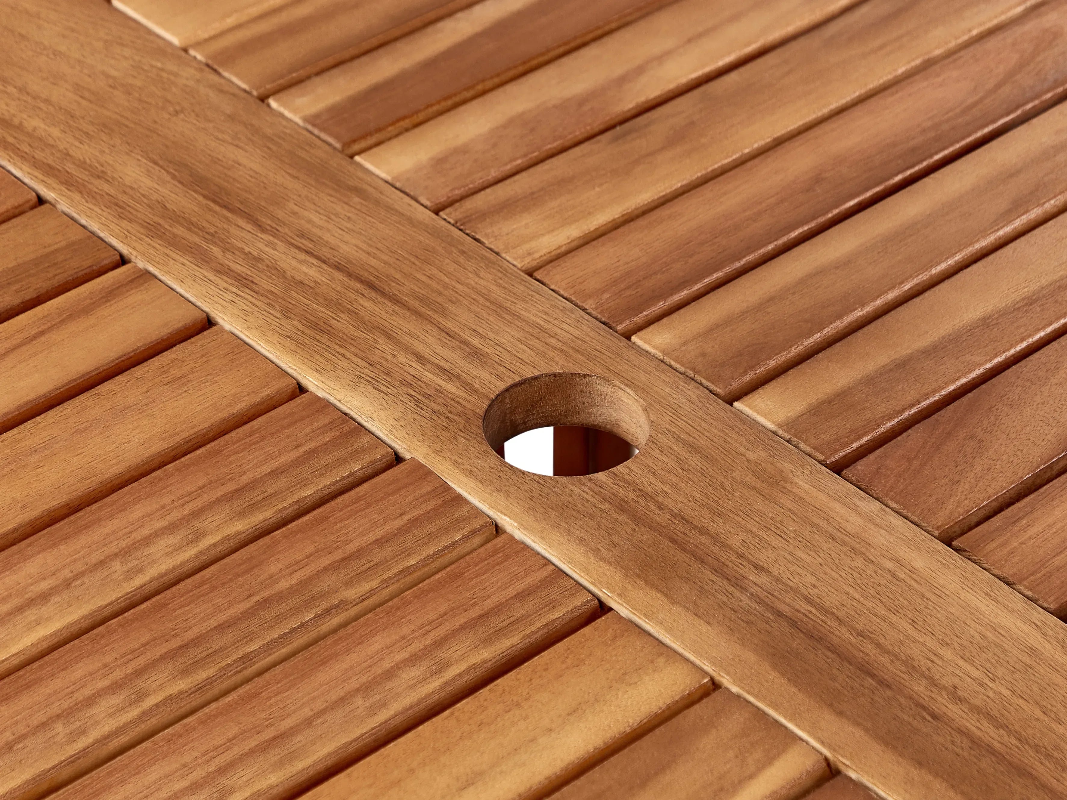 Table de salle à manger de jardin 120 cm 120 cm Bois d'acacia Marron