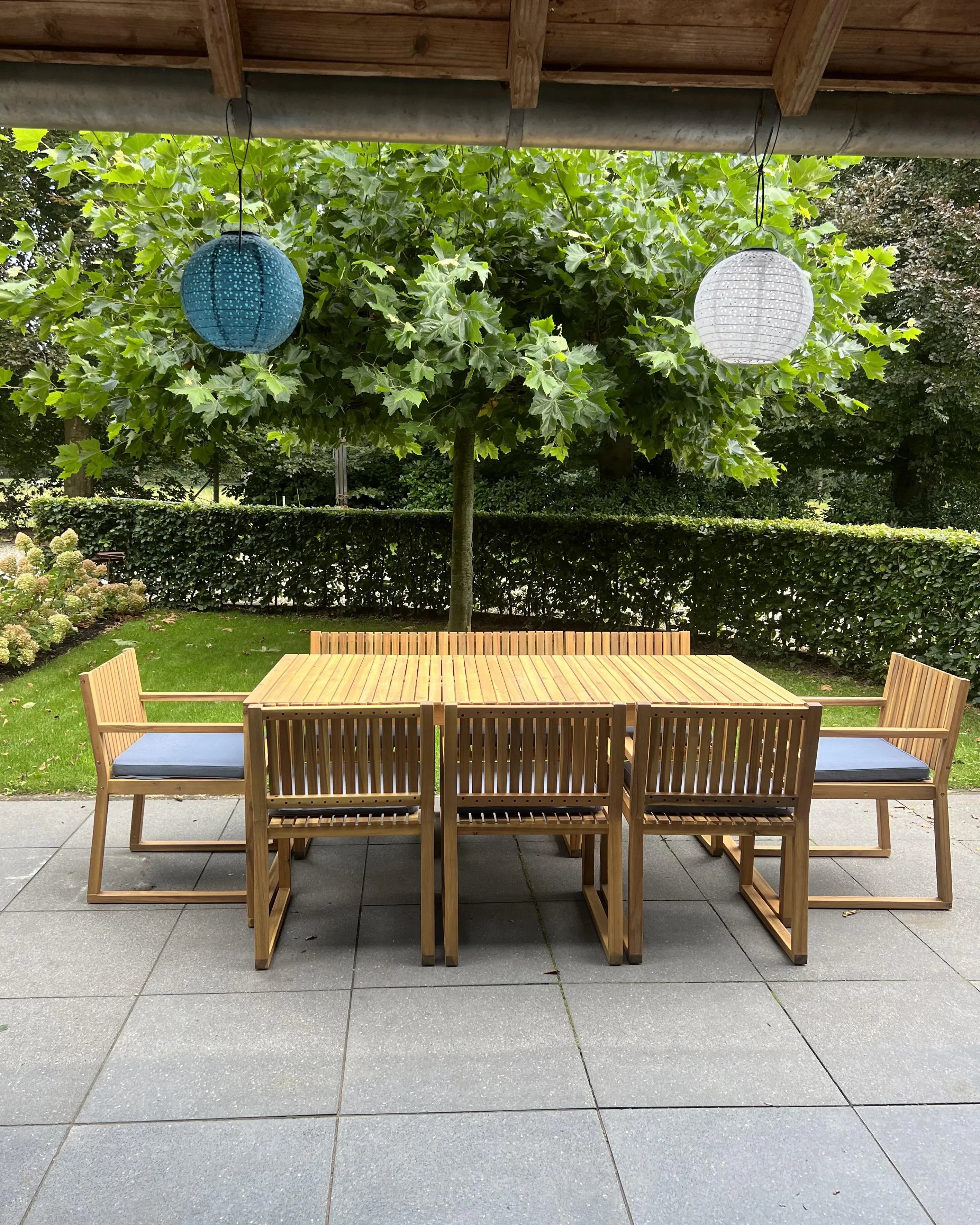 Table de salle à manger de jardin 180 cm 90 cm Bois d'acacia certifié Marron clair