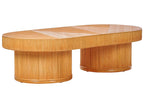 Tavolino da giardino  150 cm 70 cm Rattan Marrone