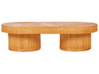 Table de jardin 150 cm 70 cm Rotin Marron
