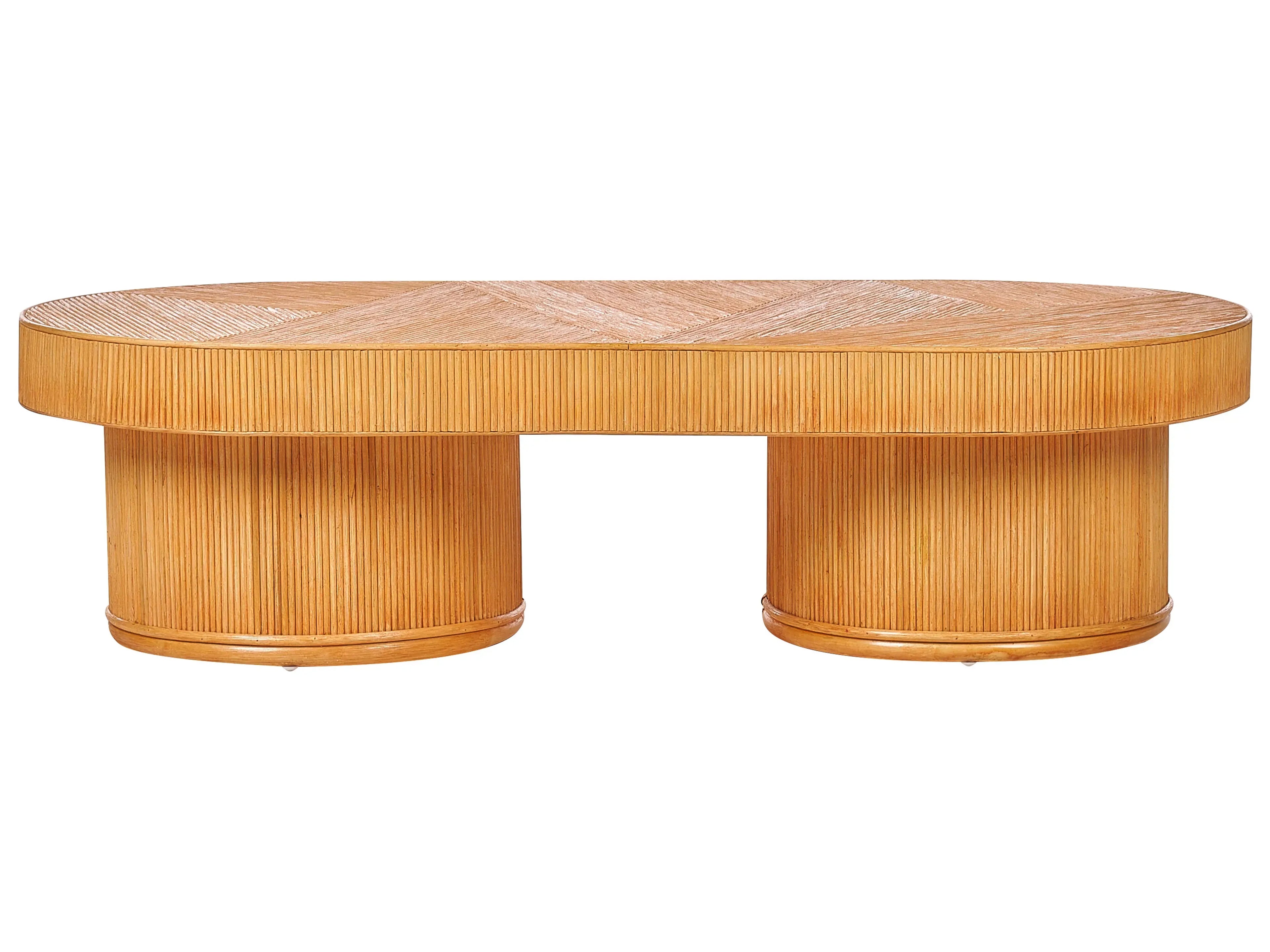 Table de jardin 150 cm 70 cm Rotin Marron
