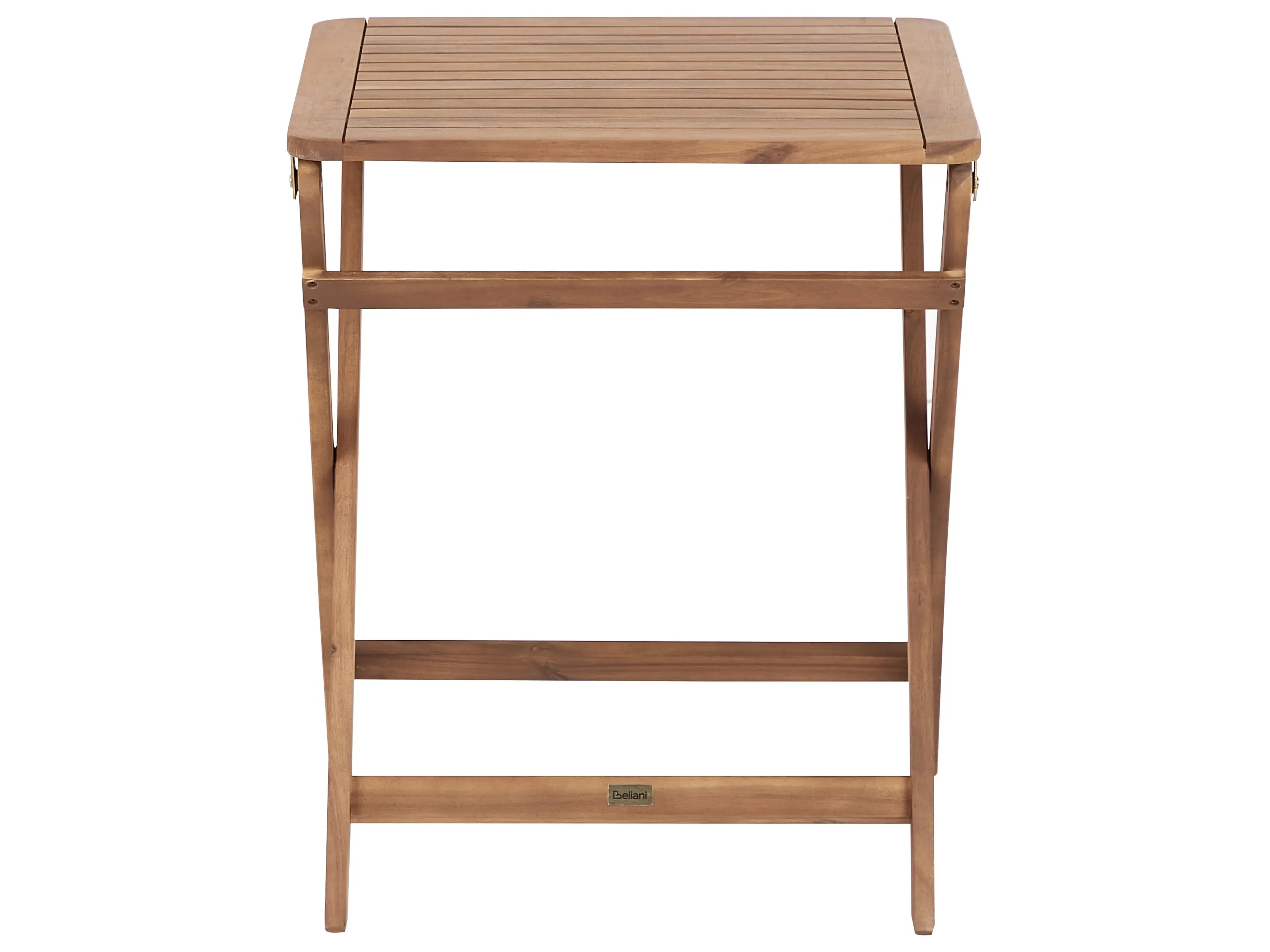 Table de jardin 60 x 60 cm Bois d'acacia certifié Marron