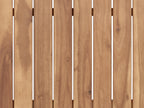 Table de jardin 60 x 60 cm Bois d'acacia certifié Marron