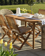 Table à manger de jardin 180 cm 90 cm Bois d'acacia certifié Marron