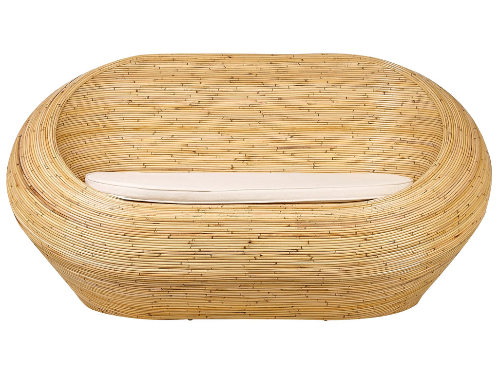 Divano da giardino 2 posti  Rattan Naturale