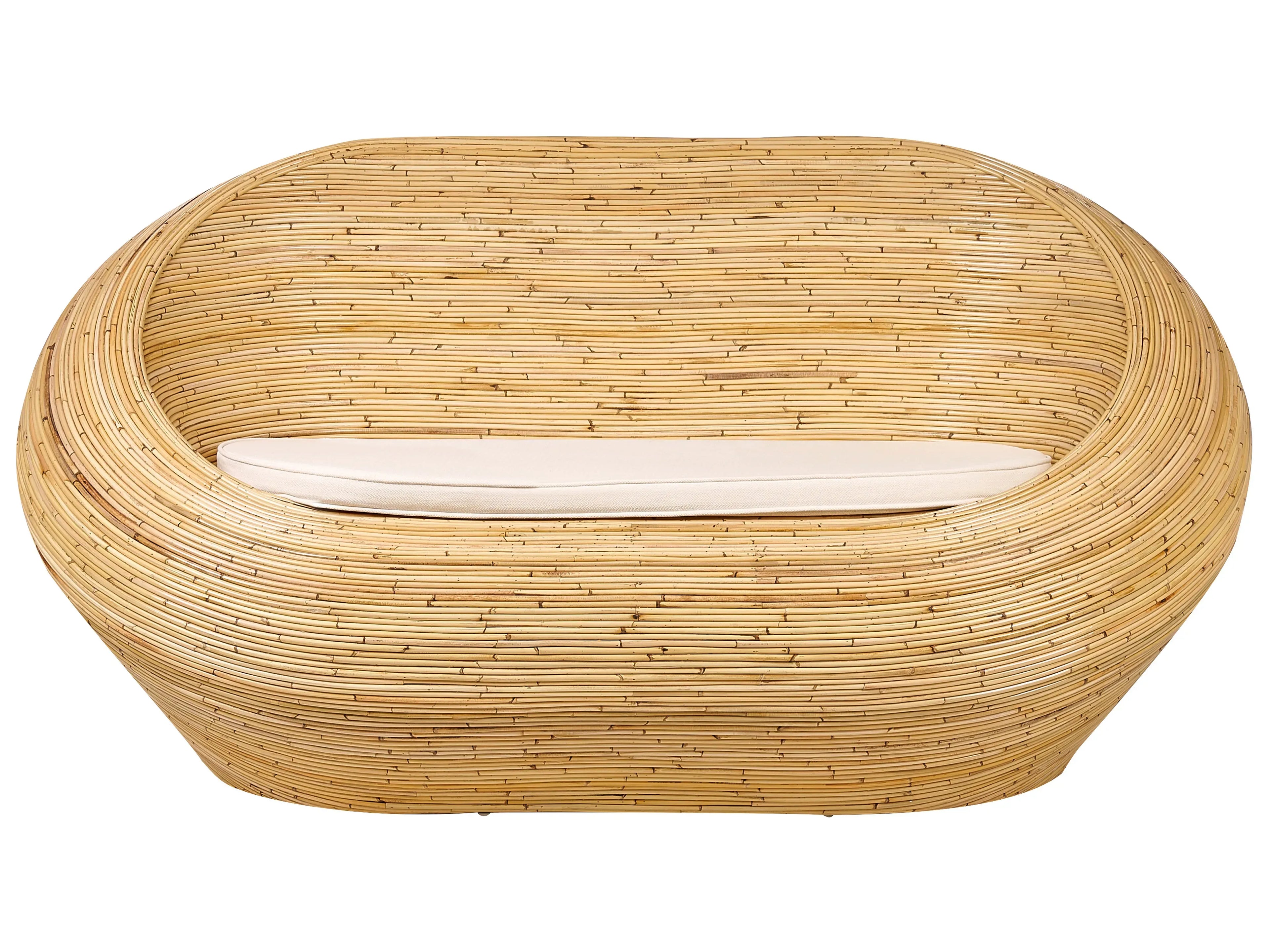 Divano da giardino 2 posti  Rattan Naturale