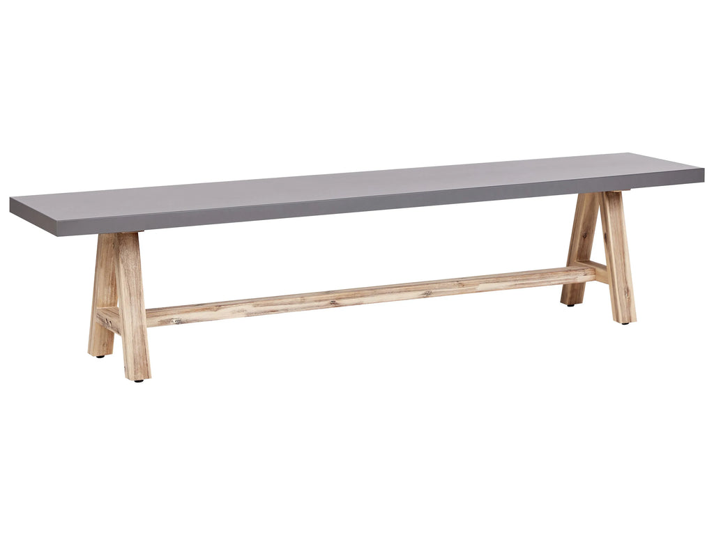 Panchina da giardino  200 cm Cemento Grigio