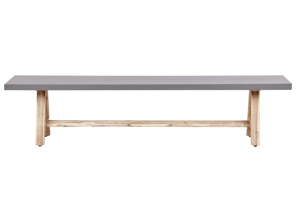 Banc de jardin 200 cm Ciment Gris