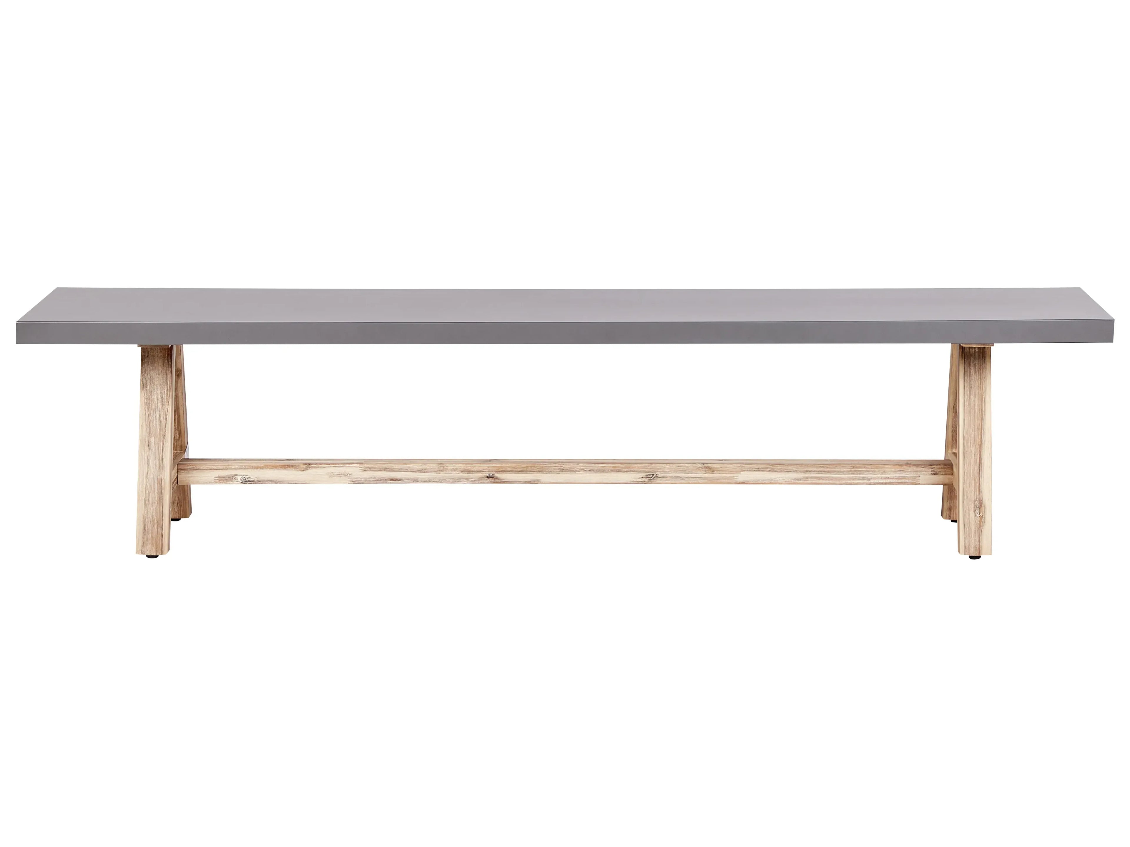 Banc de jardin 200 cm Ciment Gris