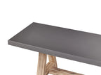 Banc de jardin 200 cm Ciment Gris