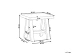 Tabouret de jardin gris