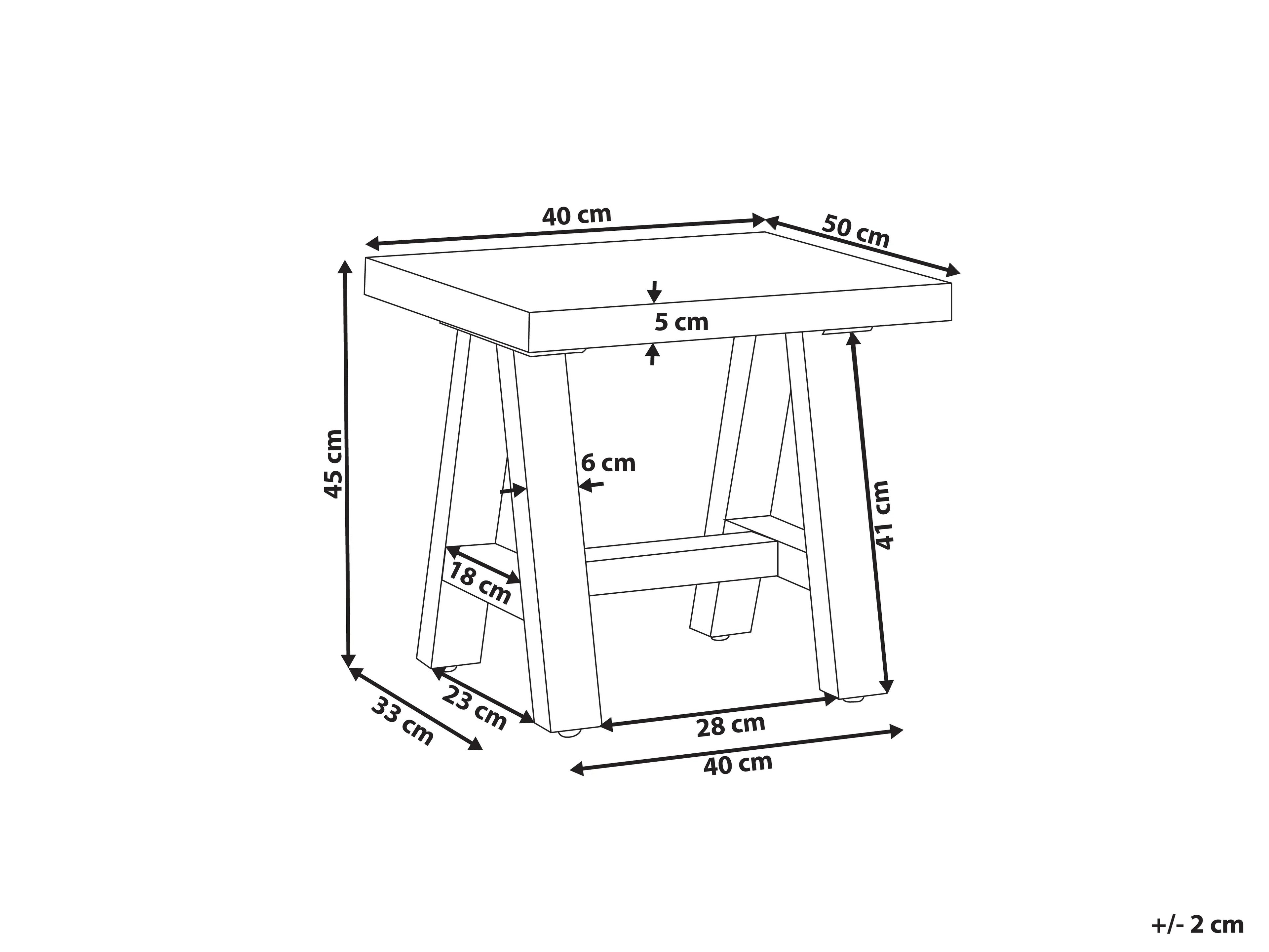 Tabouret de jardin gris