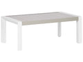 Tavolo da pranzo da giardino  120 cm 70 cm Metallo Tortora