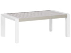 Tavolo da pranzo da giardino  120 cm 70 cm Metallo Tortora