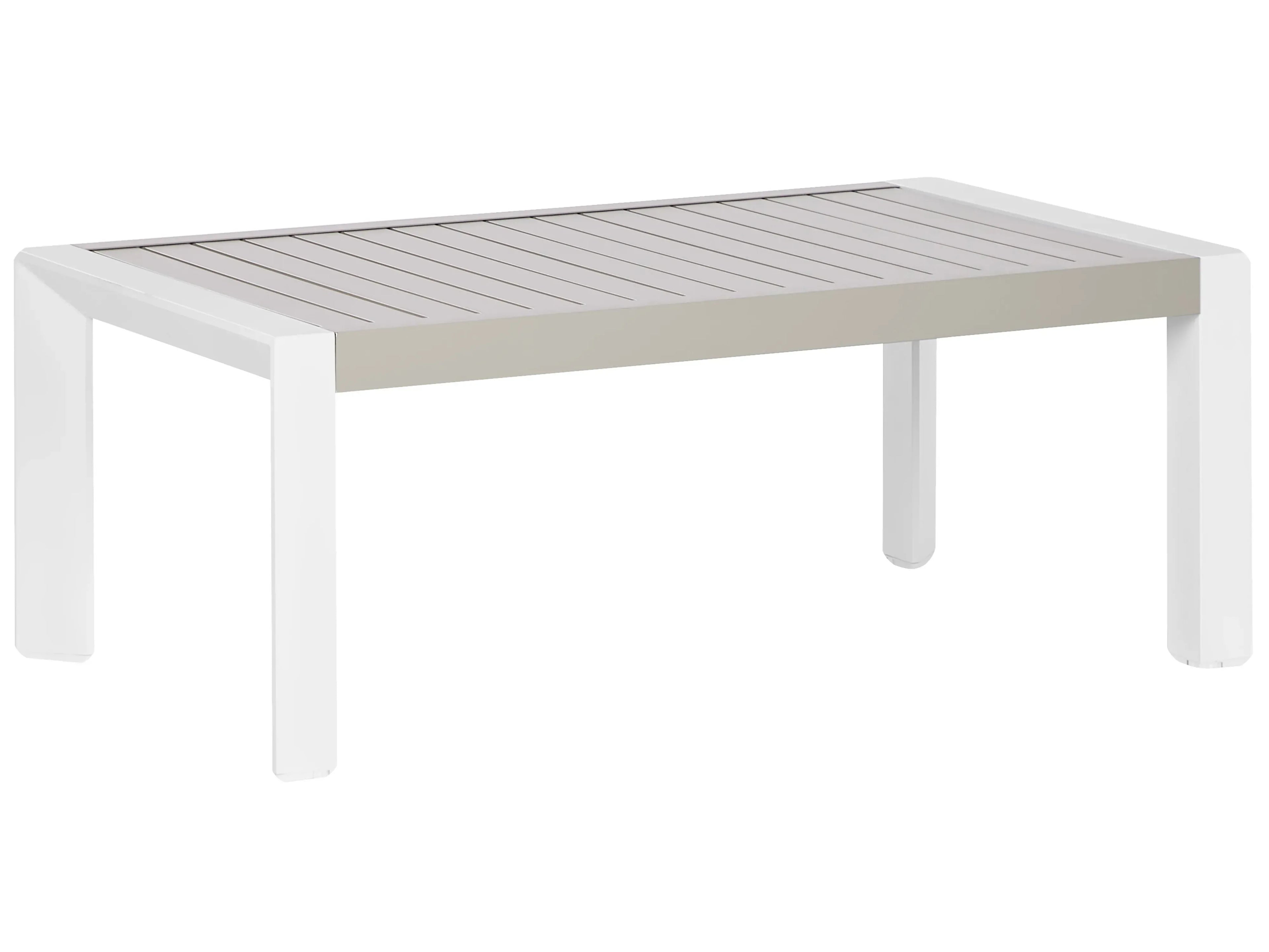 Tavolo da pranzo da giardino  120 cm 70 cm Metallo Tortora