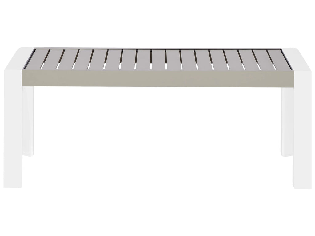 Table de salle à manger de jardin 120 cm 70 cm Métal Tourterelle