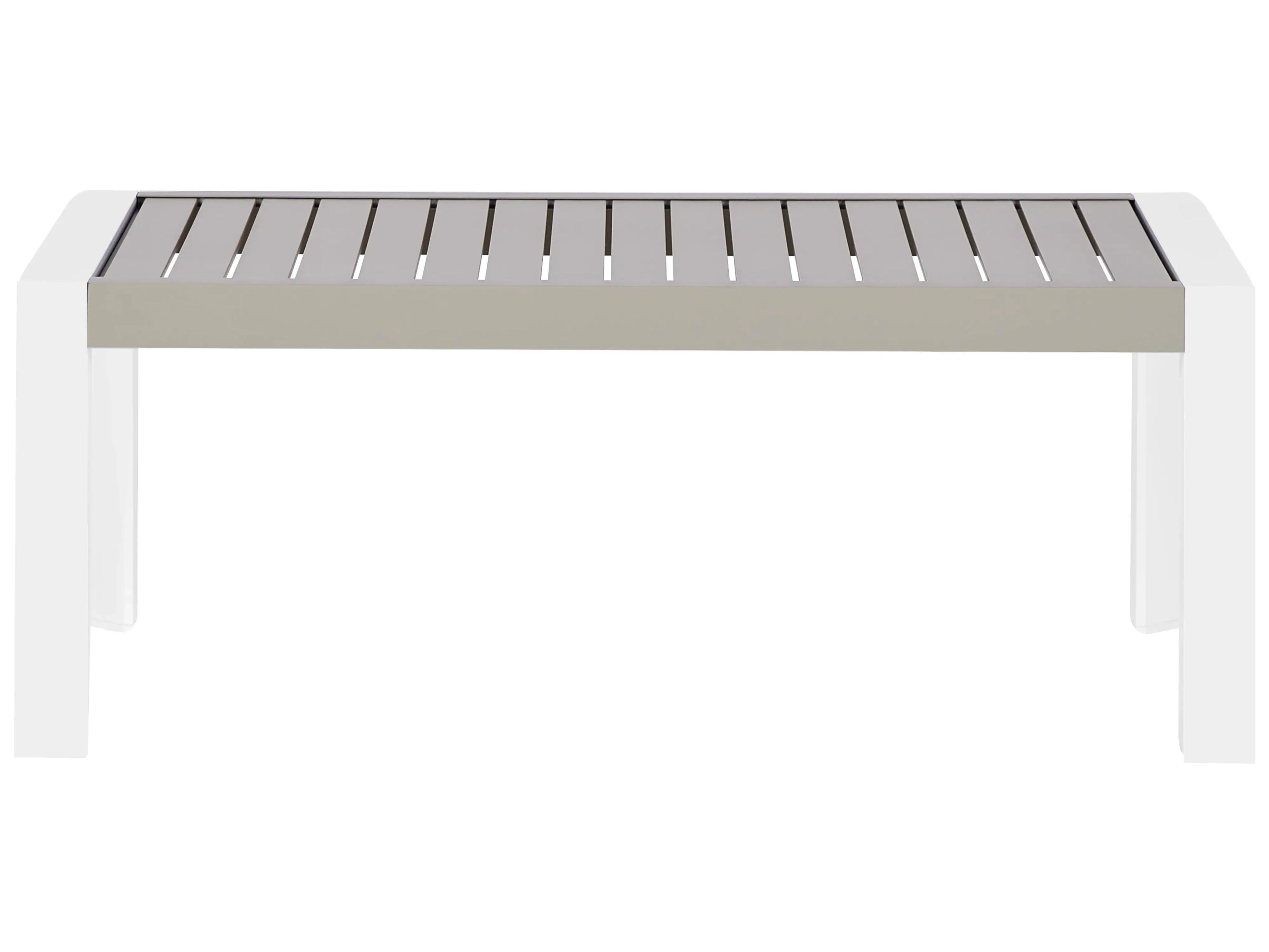 Table de salle à manger de jardin 120 cm 70 cm Métal Tourterelle