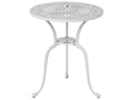 Tavolino Bistrot  61 cm 61 cm Metallo Bianco sporco