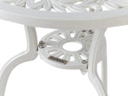 Table de bistrot 61 cm 61 cm Métal blanc cassé