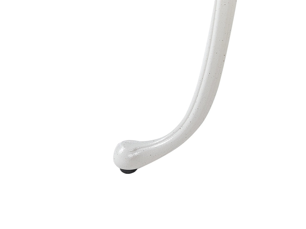 Table de bistrot 61 cm 61 cm Métal blanc cassé