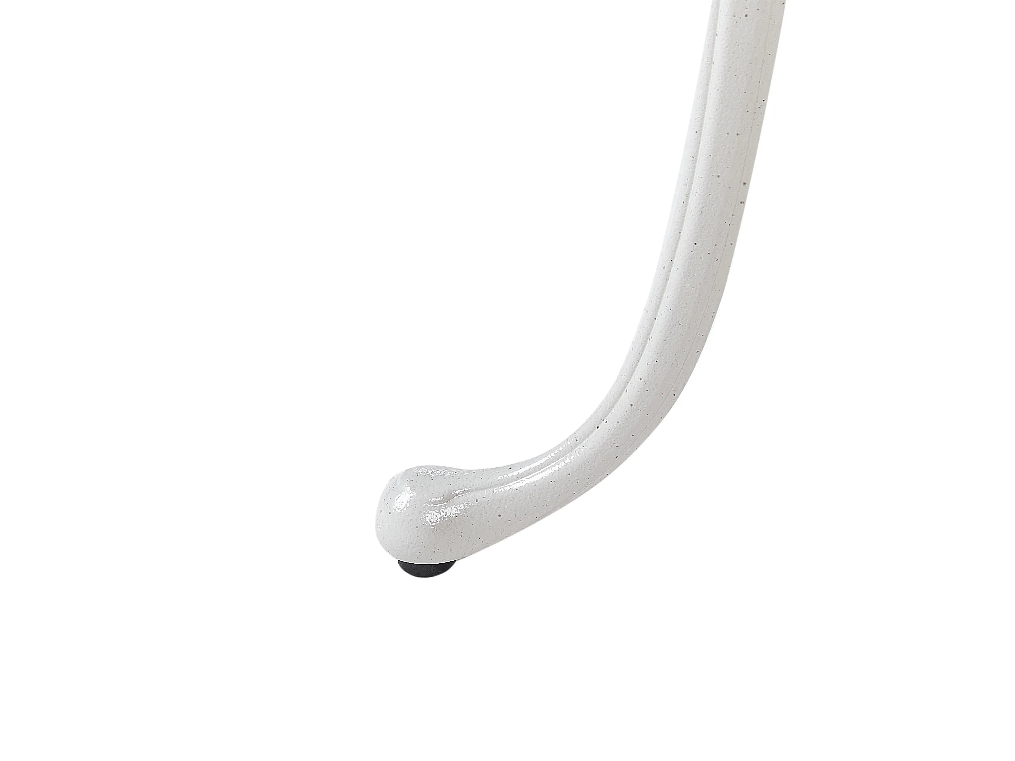 Table de bistrot 61 cm 61 cm Métal blanc cassé