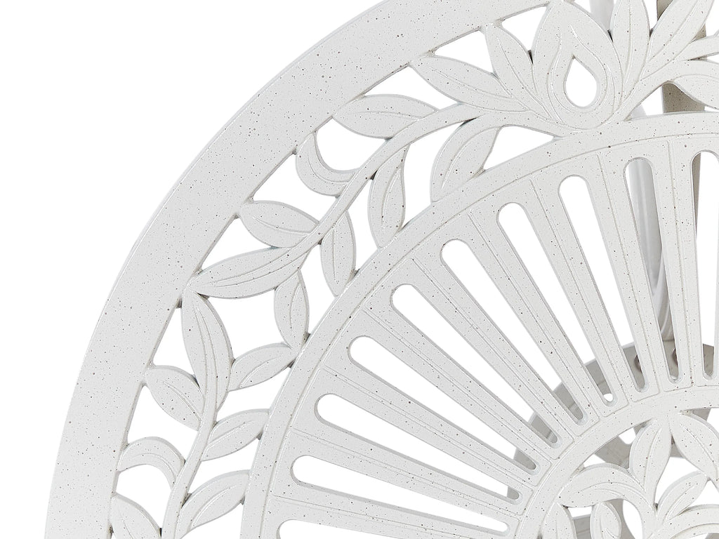 Table de bistrot 61 cm 61 cm Métal blanc cassé
