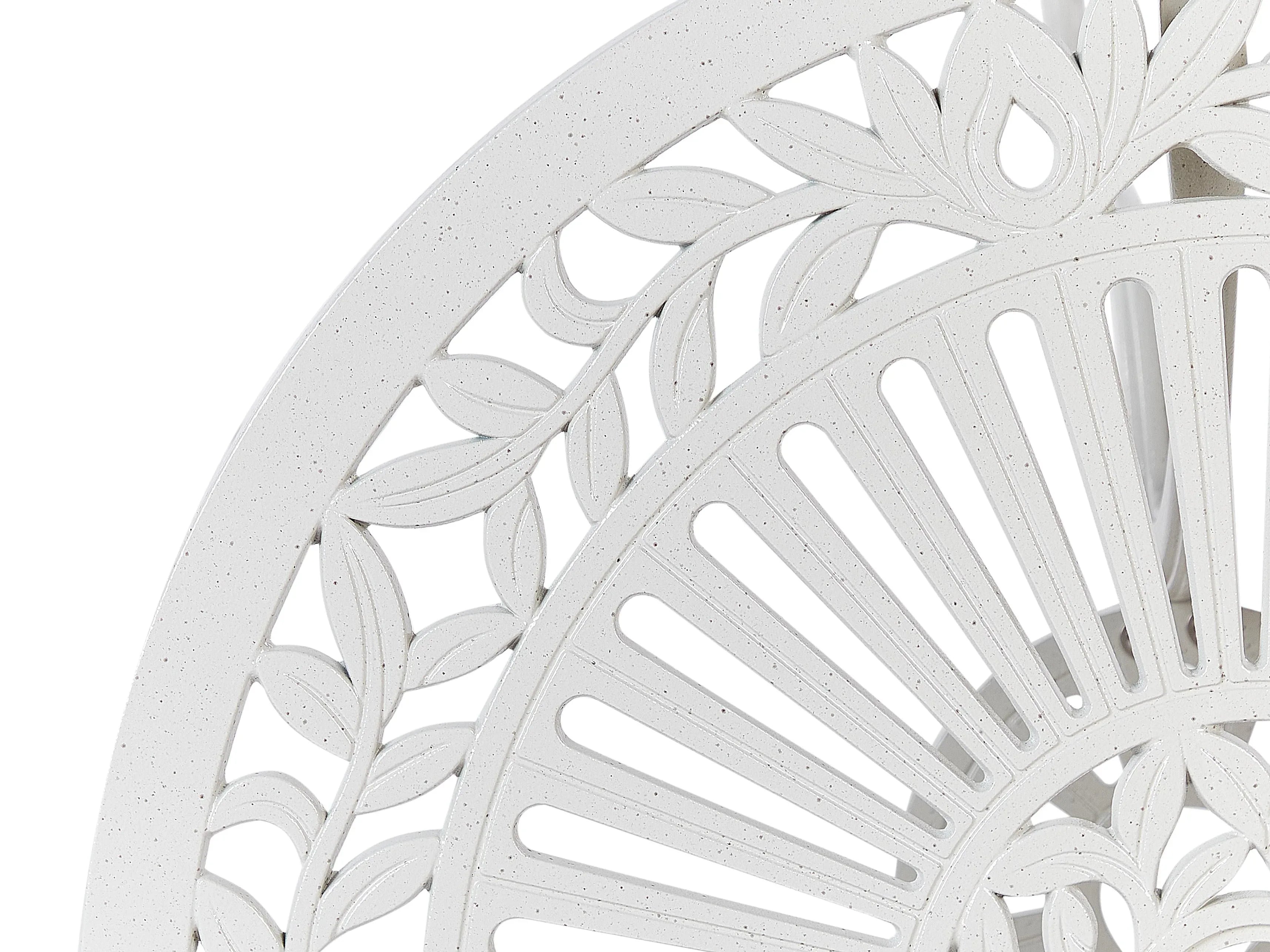 Table de bistrot 61 cm 61 cm Métal blanc cassé