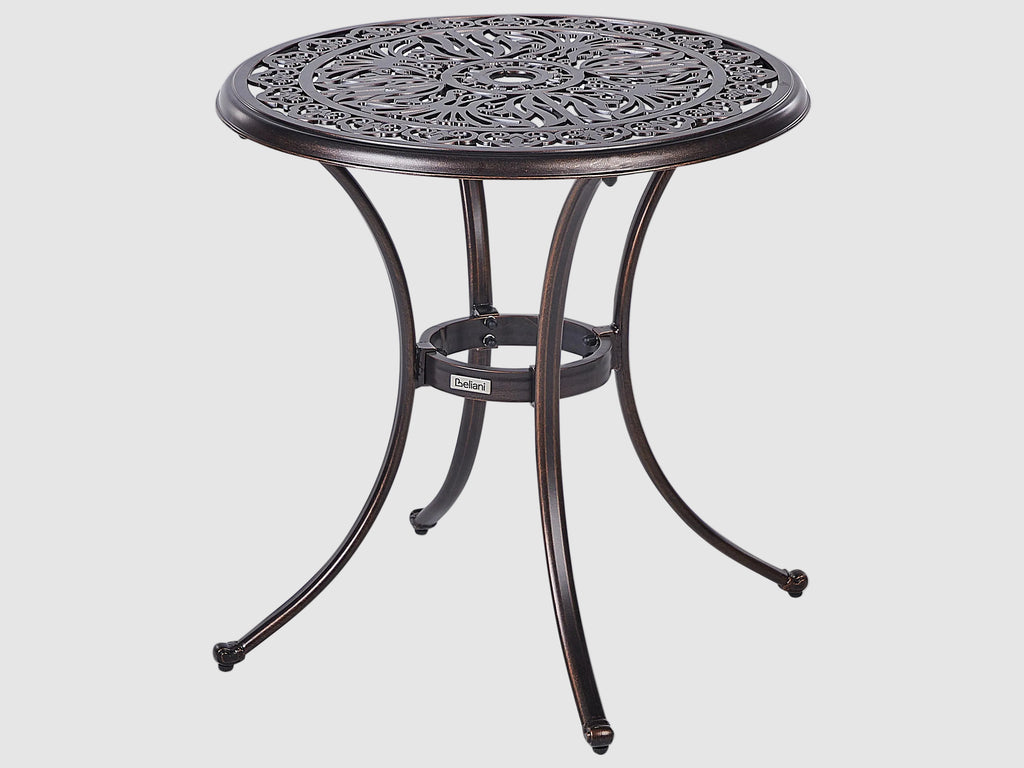 Tavolino Bistrot  68 cm 68 cm Metallo Marrone