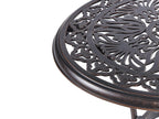 Table Bistrot 68 cm 68 cm Métal Marron