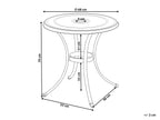 Table Bistrot 68 cm 68 cm Métal Marron