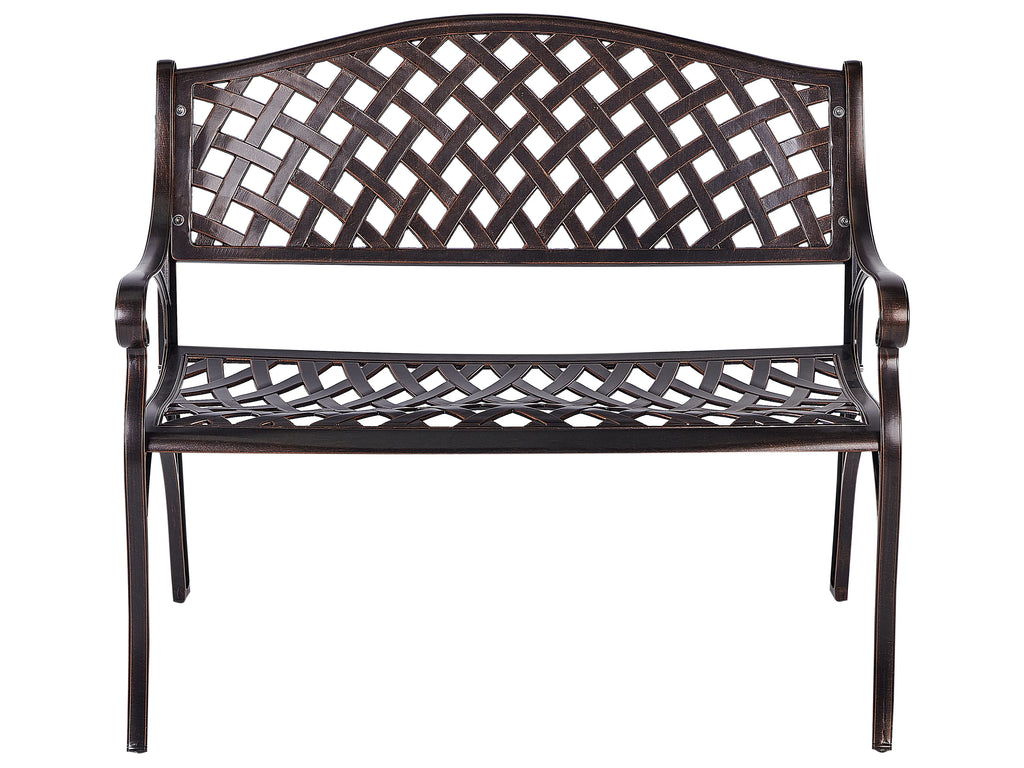 Panchina da giardino  104 cm Metallo Marrone