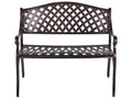 Panchina da giardino  104 cm Metallo Marrone