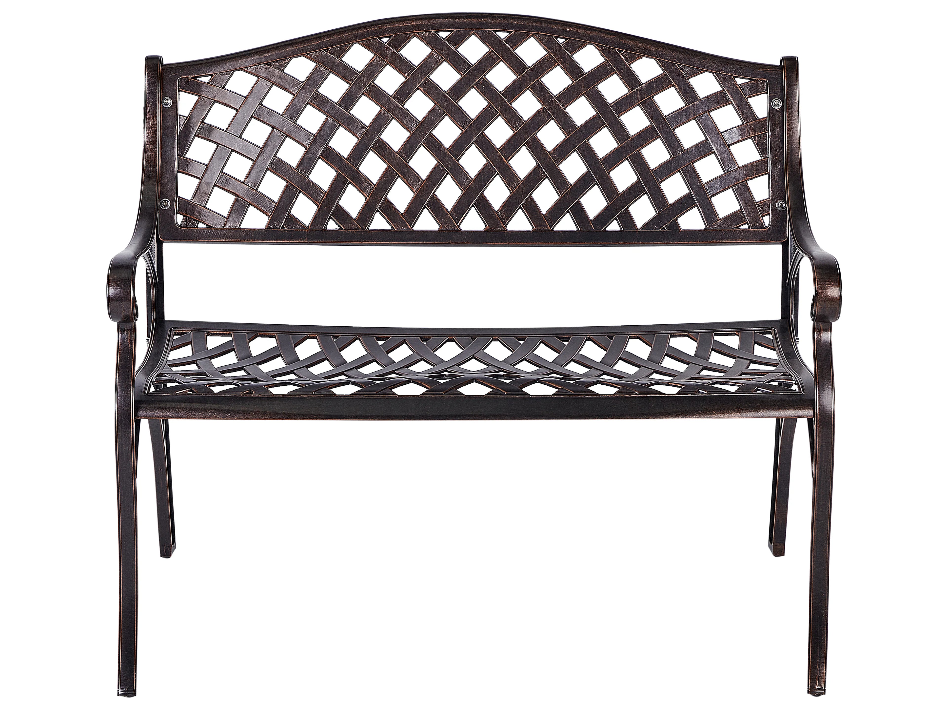 Panchina da giardino  104 cm Metallo Marrone