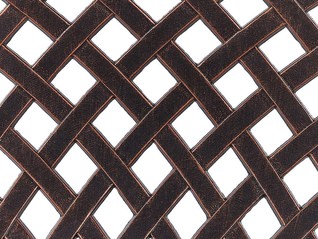 Banc de jardin 104 cm Métal Marron