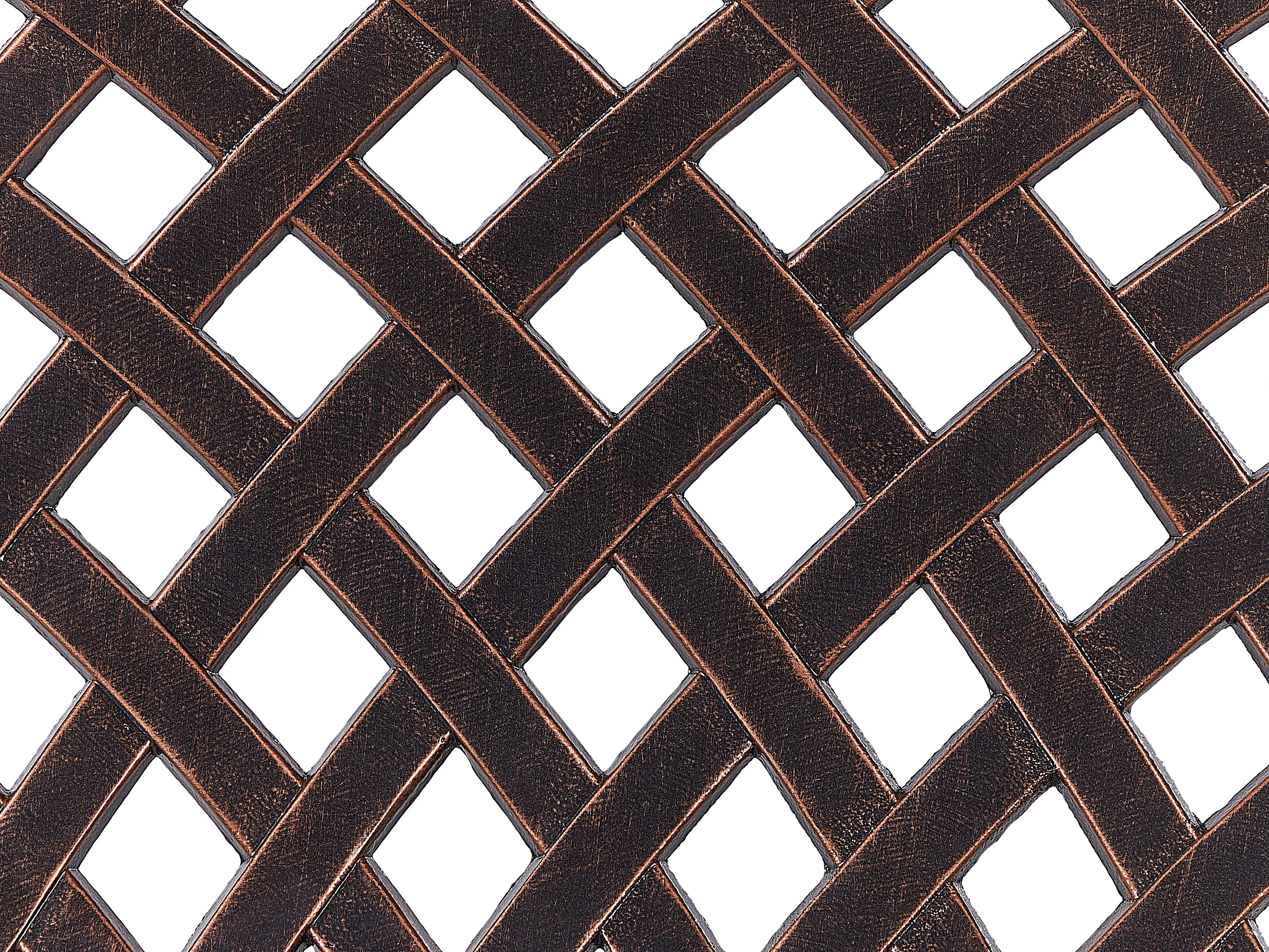 Banc de jardin 104 cm Métal Marron