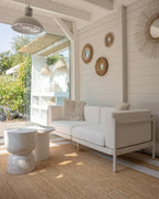 Canapé de jardin 2 places Beige clair