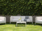 Canapé de jardin 2 places Beige clair