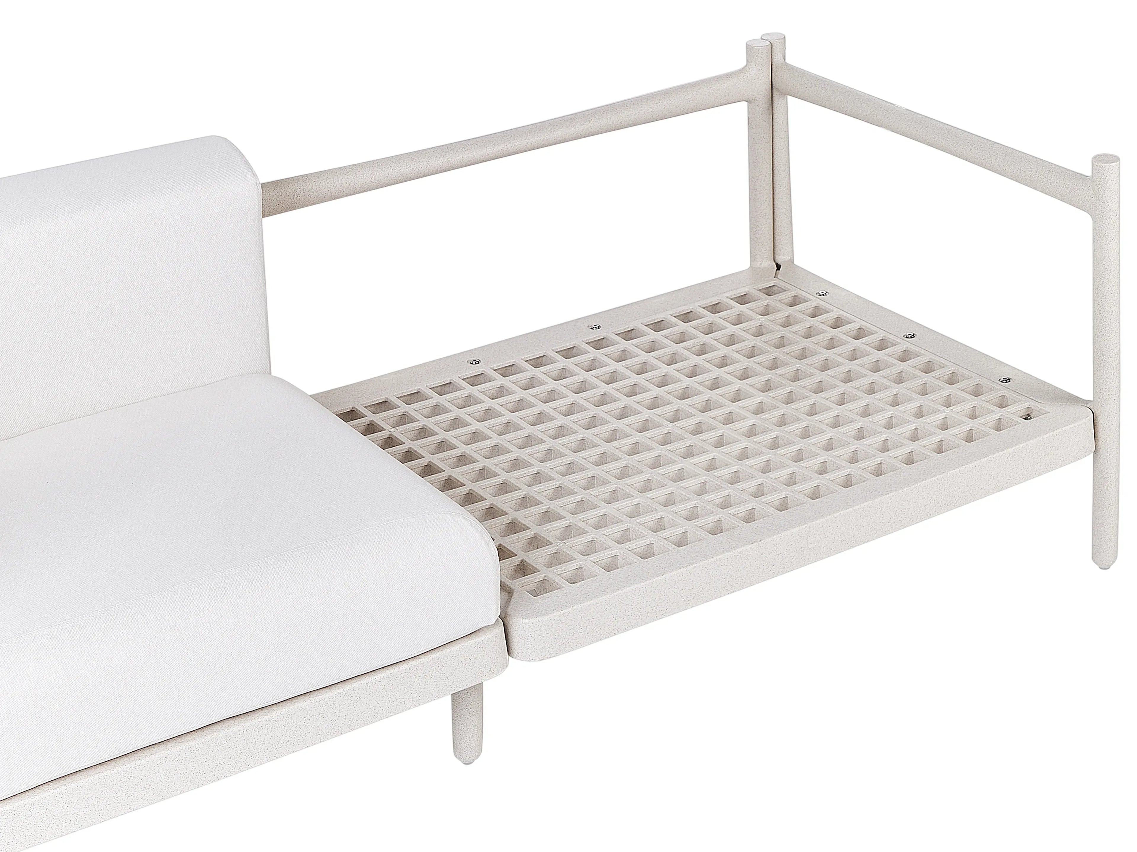Canapé de jardin 2 places Beige clair