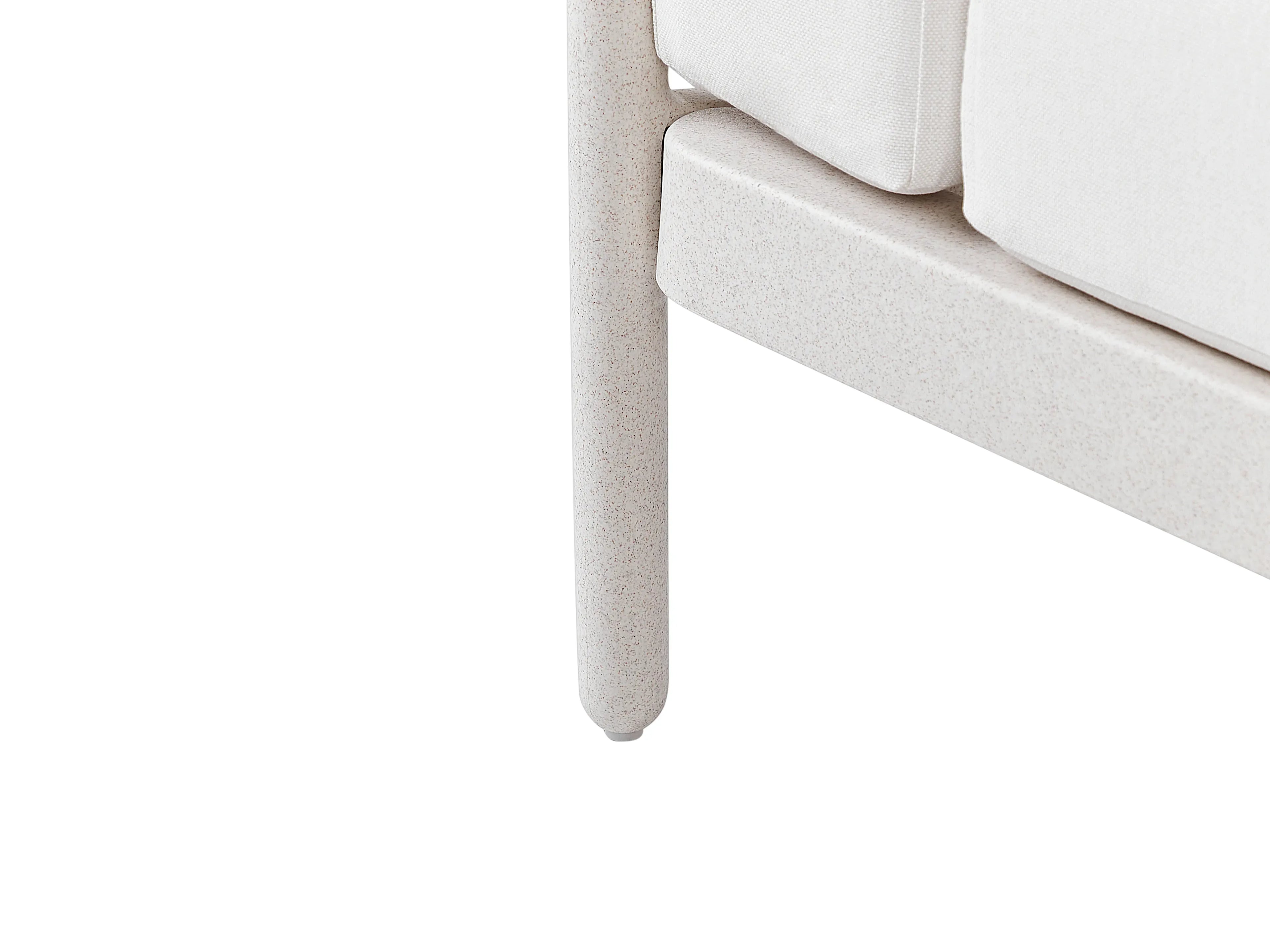 Canapé de jardin 2 places Beige clair