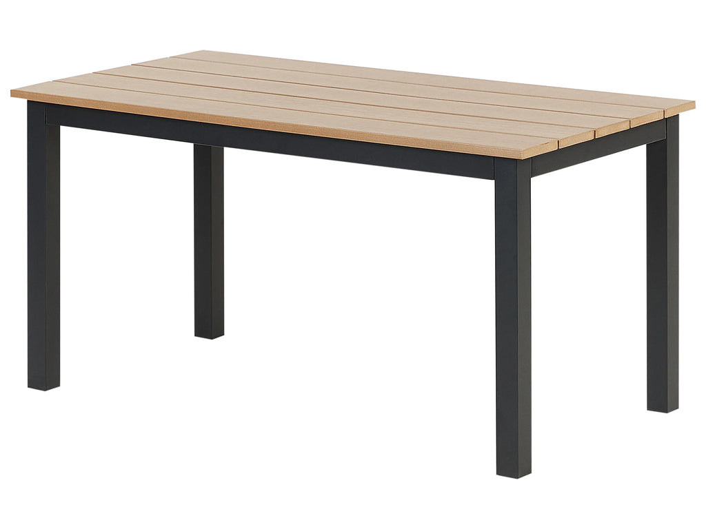 Tavolo da pranzo da giardino  100 cm 52 cm Nero