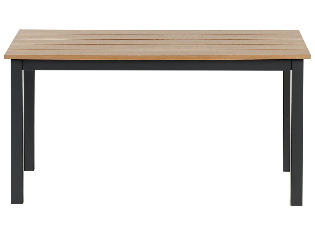 Table à manger de jardin 100 cm x 52 cm Noir