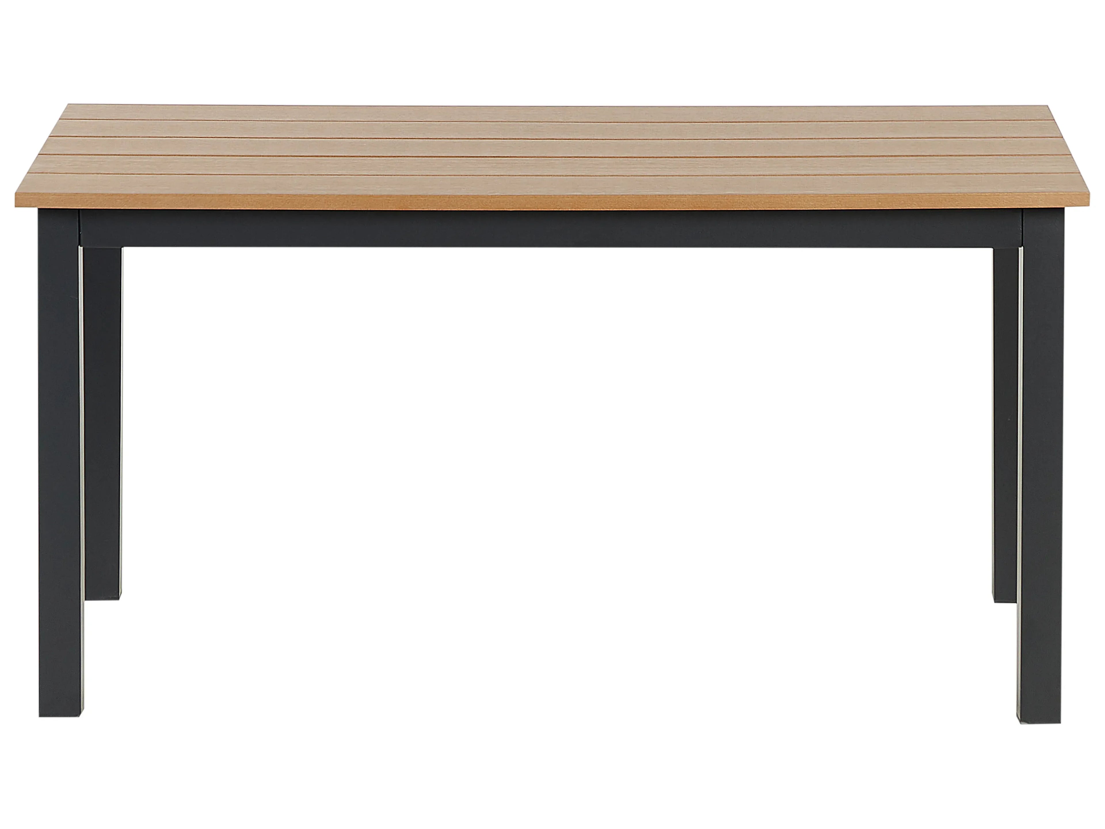 Table à manger de jardin 100 cm x 52 cm Noir