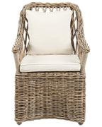 Fauteuil de jardin en rotin naturel
