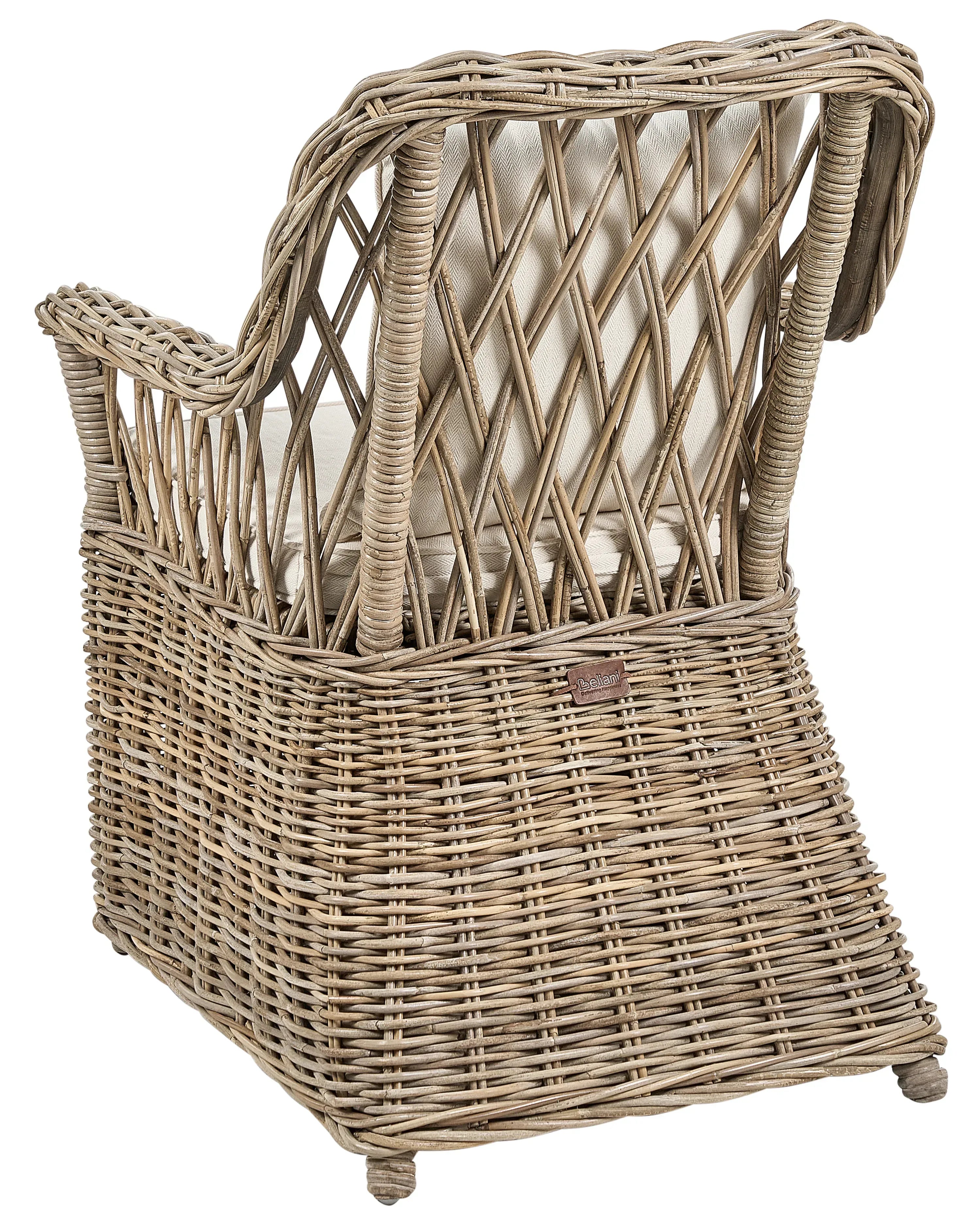 Fauteuil de jardin en rotin naturel